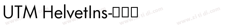 UTM HelvetIns字体转换